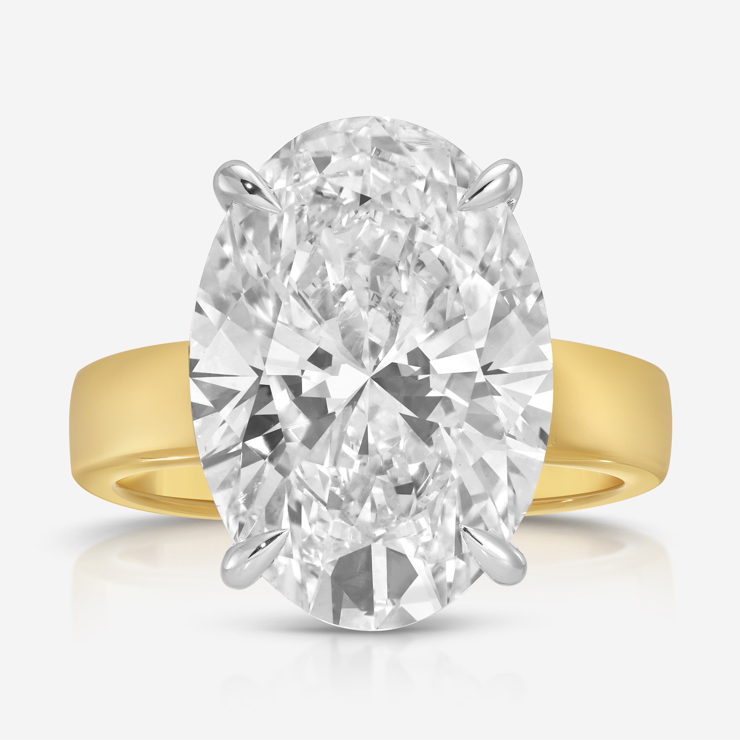 Amanda/Cass (8.08ct) Oval Lab Diamond Engagement Ring (Size 5.5