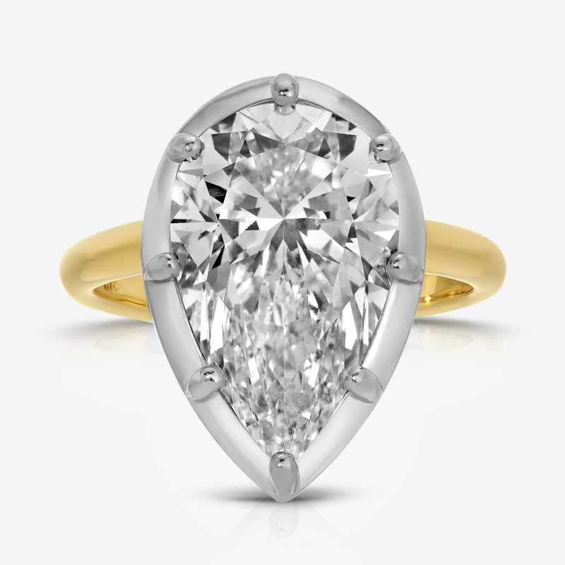Georgia (5.13ct) Lab Diamond Pear Ring