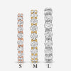 Bree 3.5mm Colorless Round Brilliant Moissanite Eternity Band (Large) - TOVAA