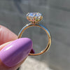Danielle 2.5 Carat Moissanite 6 Prong Engagement Ring w/ 14K Yellow Gold Setting - TOVAA 