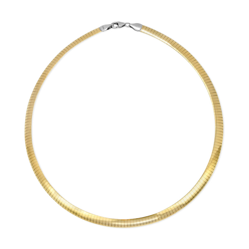 Everyday Necklace w/ 6mm Reversible Omega Chain (16