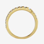 Bethany 14k Gold Bypass Ring w/ Lab Diamonds - TOVAA