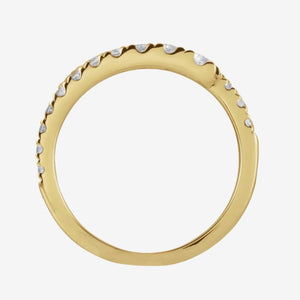 Bethany 14k Gold Bypass Ring w/ Lab Diamonds - TOVAA