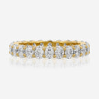 Faith Small Moissanite Oval Eternity Band (Size 6.5) - TOVAA