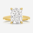 Kate Flush 3.55ct Radiant Moissanite Engagement Ring - TOVAA