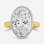 Cher (6.61ct) Oval Lab Diamond Engagement Ring (Size 5)