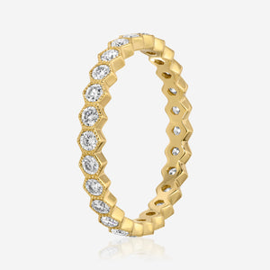 Honey Moissanite Eternity Band - TOVAA