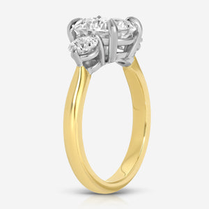 Trinity 3.5 Carat Moissanite 3-Stone Engagement Ring - TOVAA