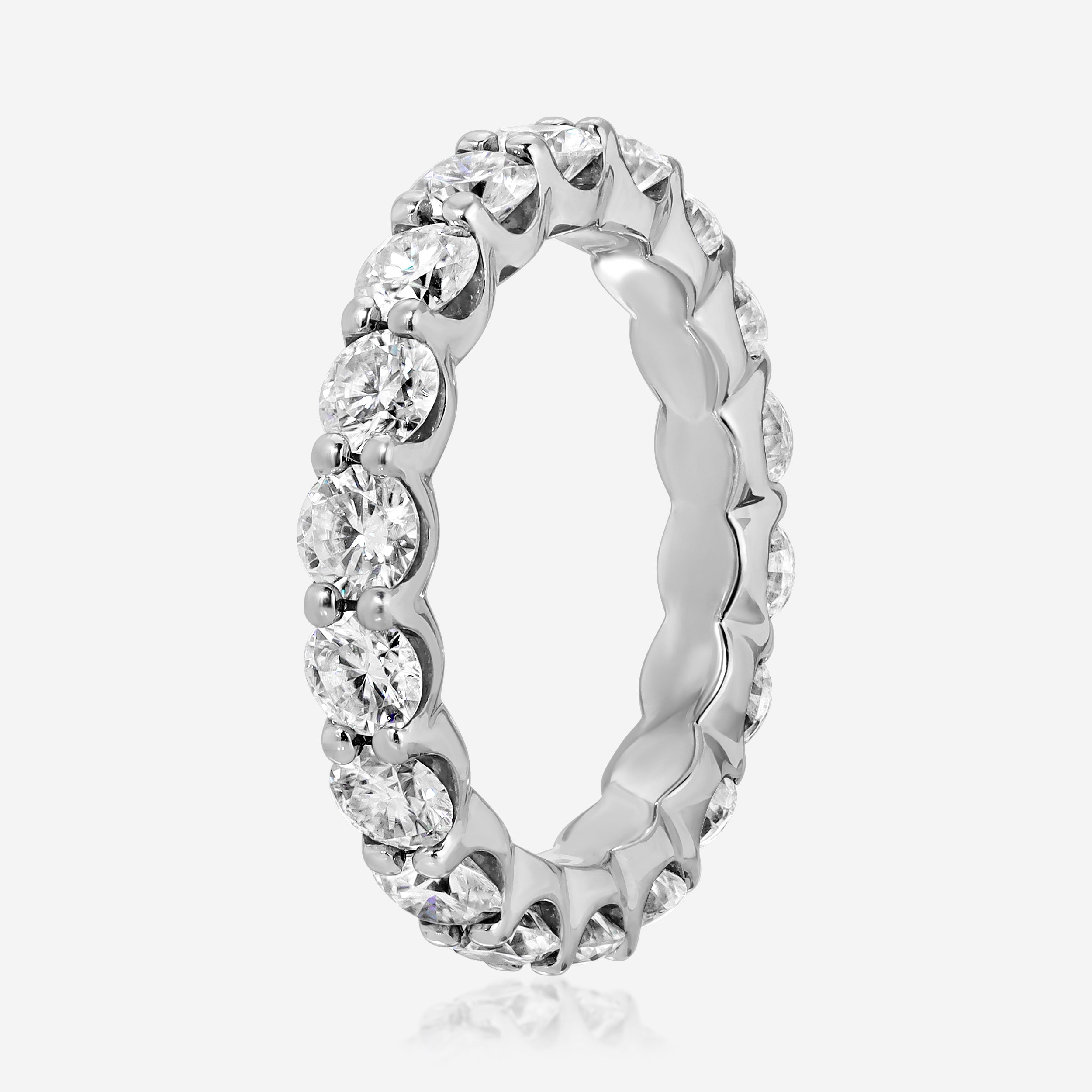 Bree 3.5mm Moissanite Eternity Band (Large) - TOVAA