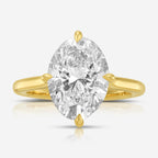 Morgan 4.52ct Oval Moissanite Engagement Ring (Size 5.75) - TOVAA