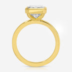 Bella Solitaire Emerald Engagement Ring w/ 14k Gold Band - TOVAA