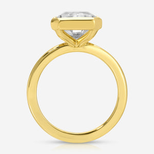 Bella 5.2 Carat Radiant Moissanite Engagement Ring w/ 14k Yellow Gold Band - TOVAA