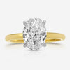 Olivia Flush (3.06ct) Oval Lab Diamond Engagement Ring