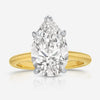 Morgan (4.02ct) Pear Lab Diamond Engagement Ring