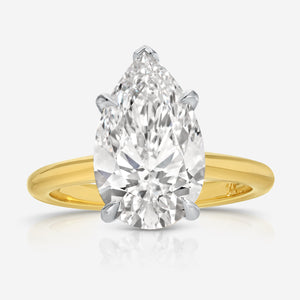 Morgan (4.02ct) Pear Lab Diamond Engagement Ring