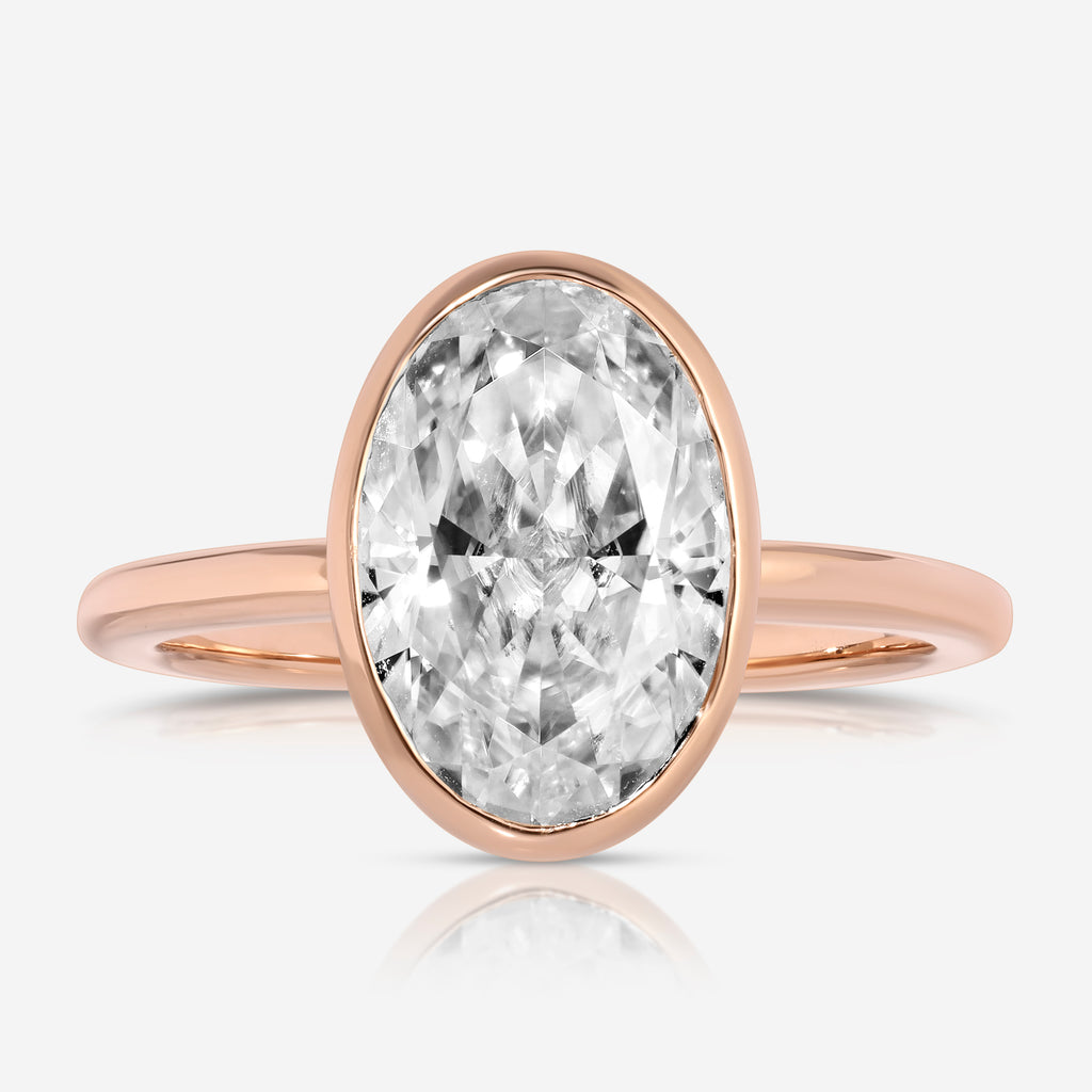 Bella (4.7ct) Oval Moissanite Engagement Ring