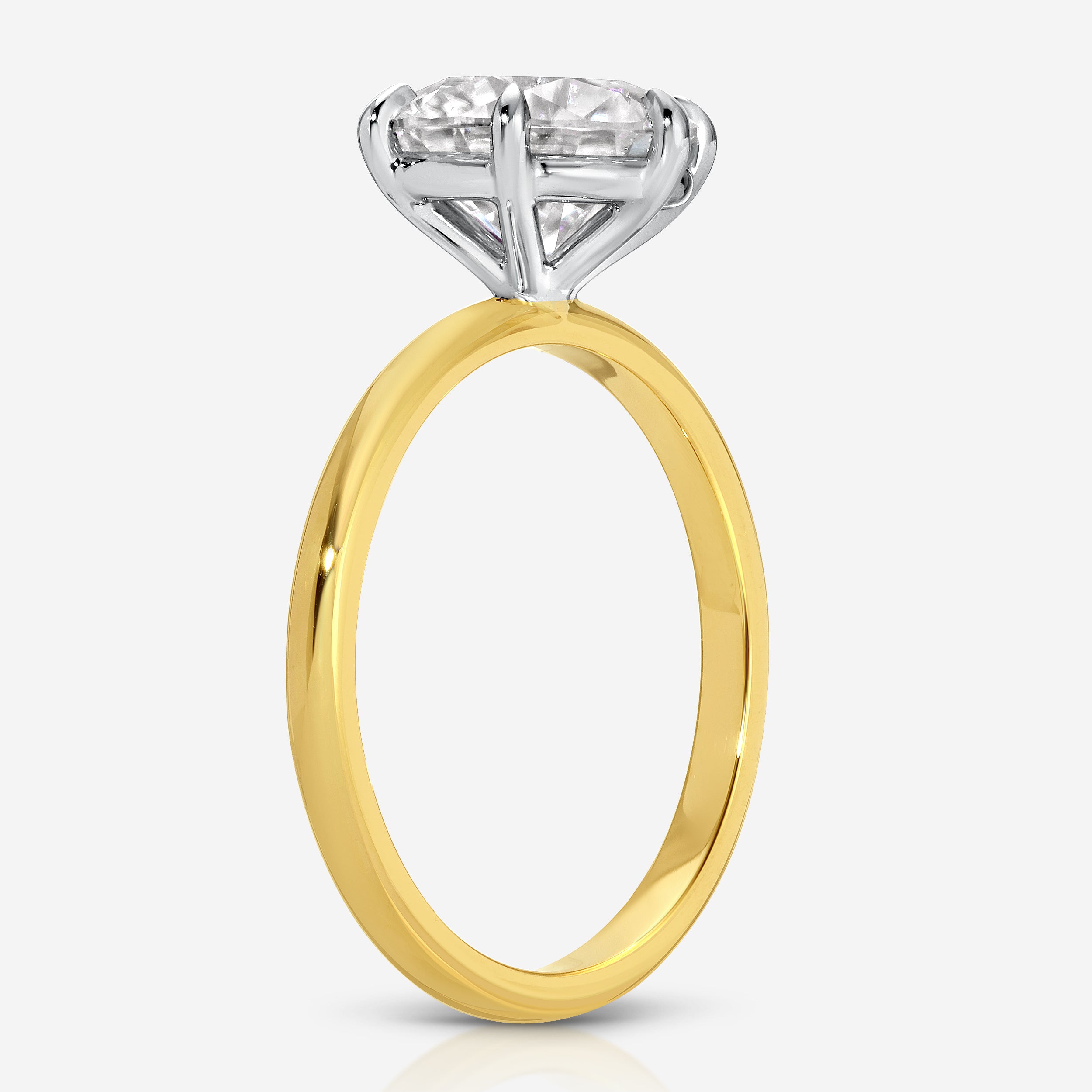 Danielle (3.5ct) Round Moissanite Engagement Ring