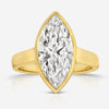 Cher (4ct) Marquise Lab Diamond Engagement Ring