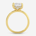 Kate 4.8 Carat Moissanite Engagement Ring w/ Low-Profile Yellow Gold Band - TOVAA