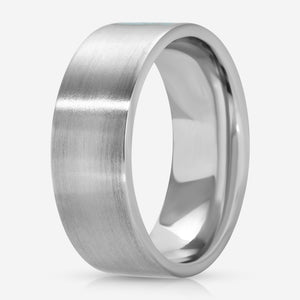 Hank Men's Turquoise Wedding Ring w/ Inset Arizona Turquoise - TOVAA