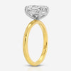 Olivia Flush (3.06ct) Oval Lab Diamond Engagement Ring