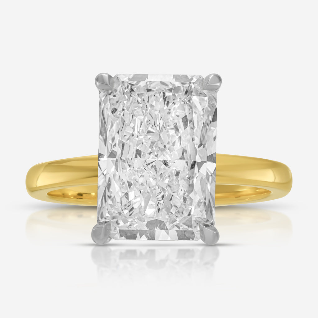 Kate Flush (5.05ct) Radiant Lab Diamond Engagement Ring