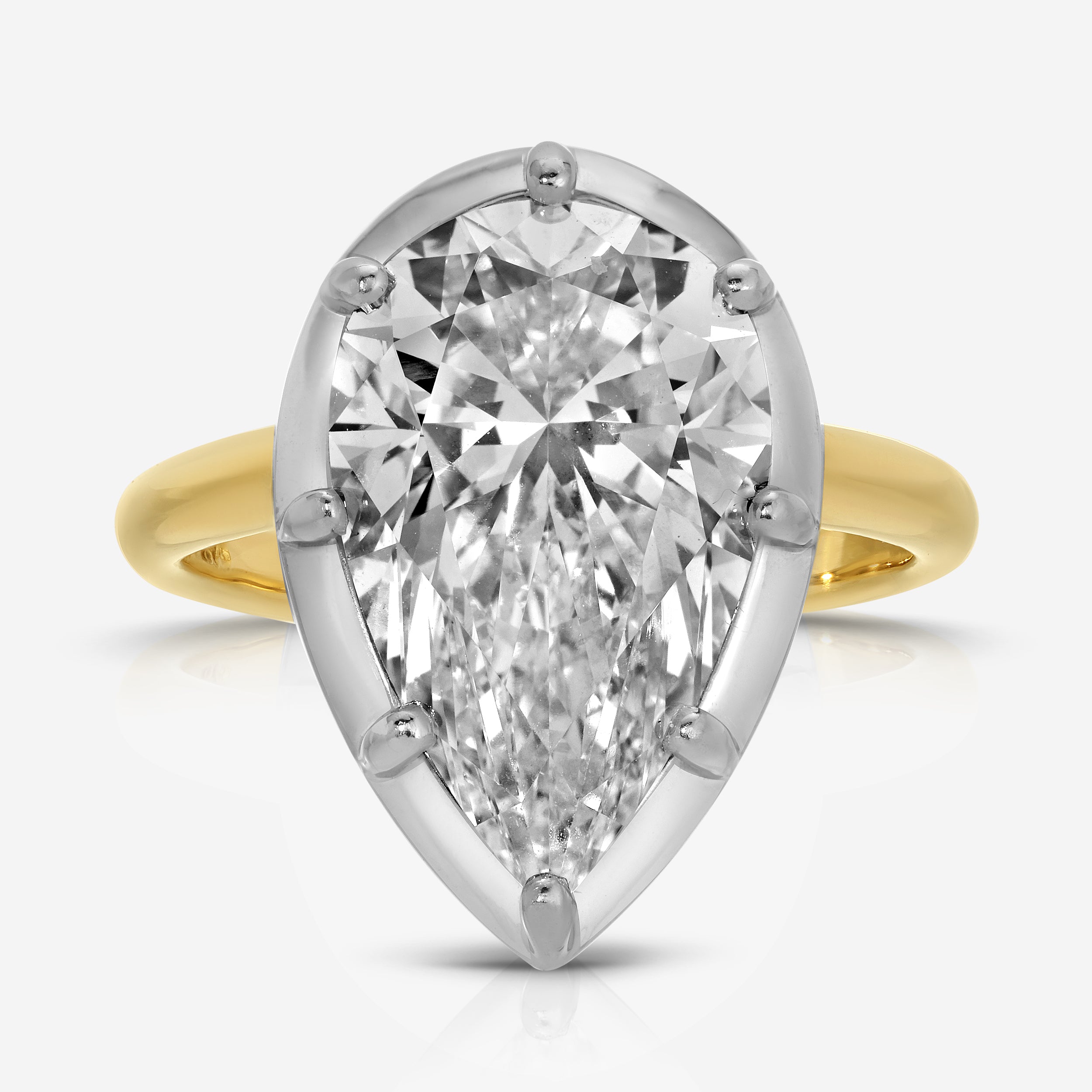 Georgia (5.13ct) Pear Lab Diamond Engagement Ring