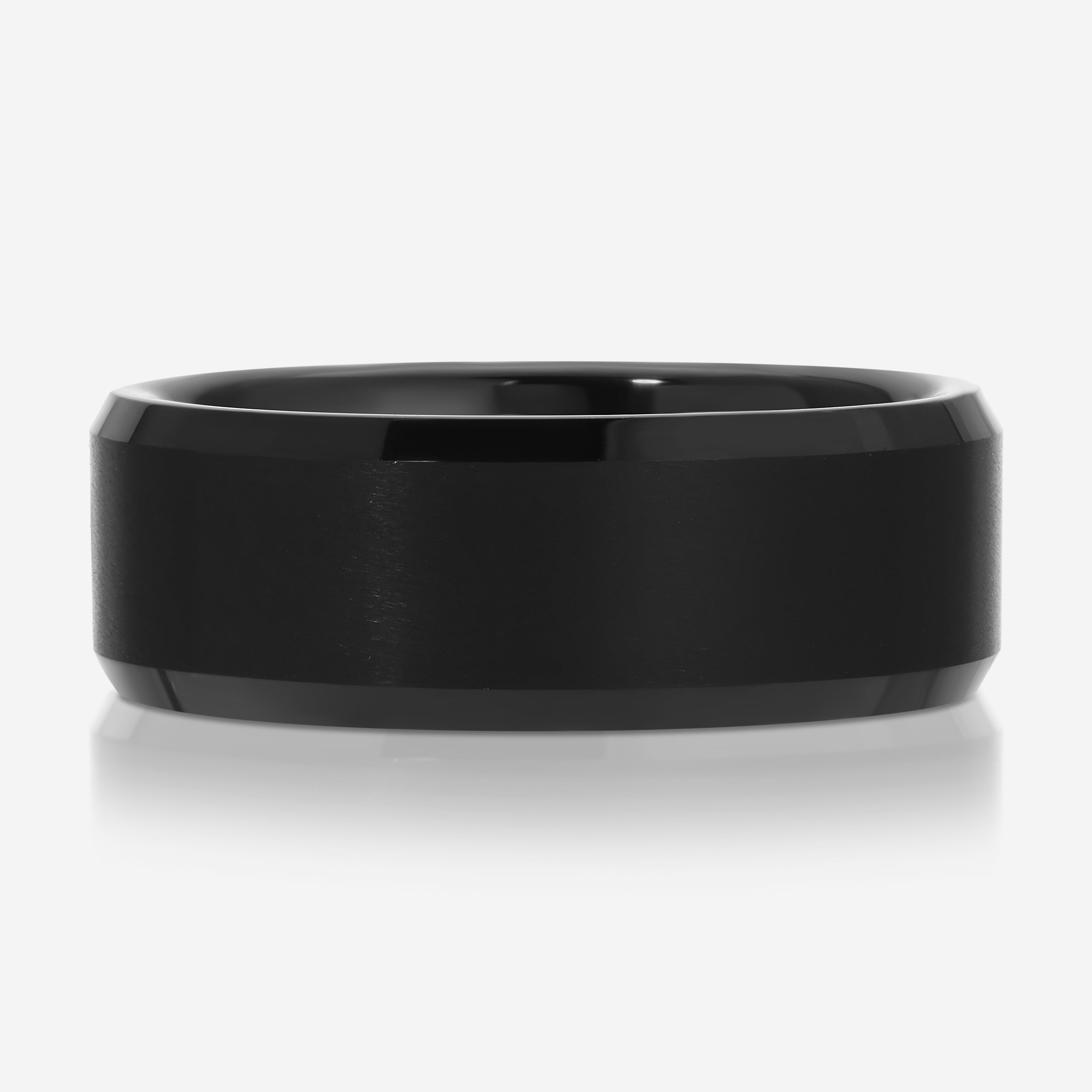 Brandon Men's Tungsten Flat Wedding Band - TOVAA