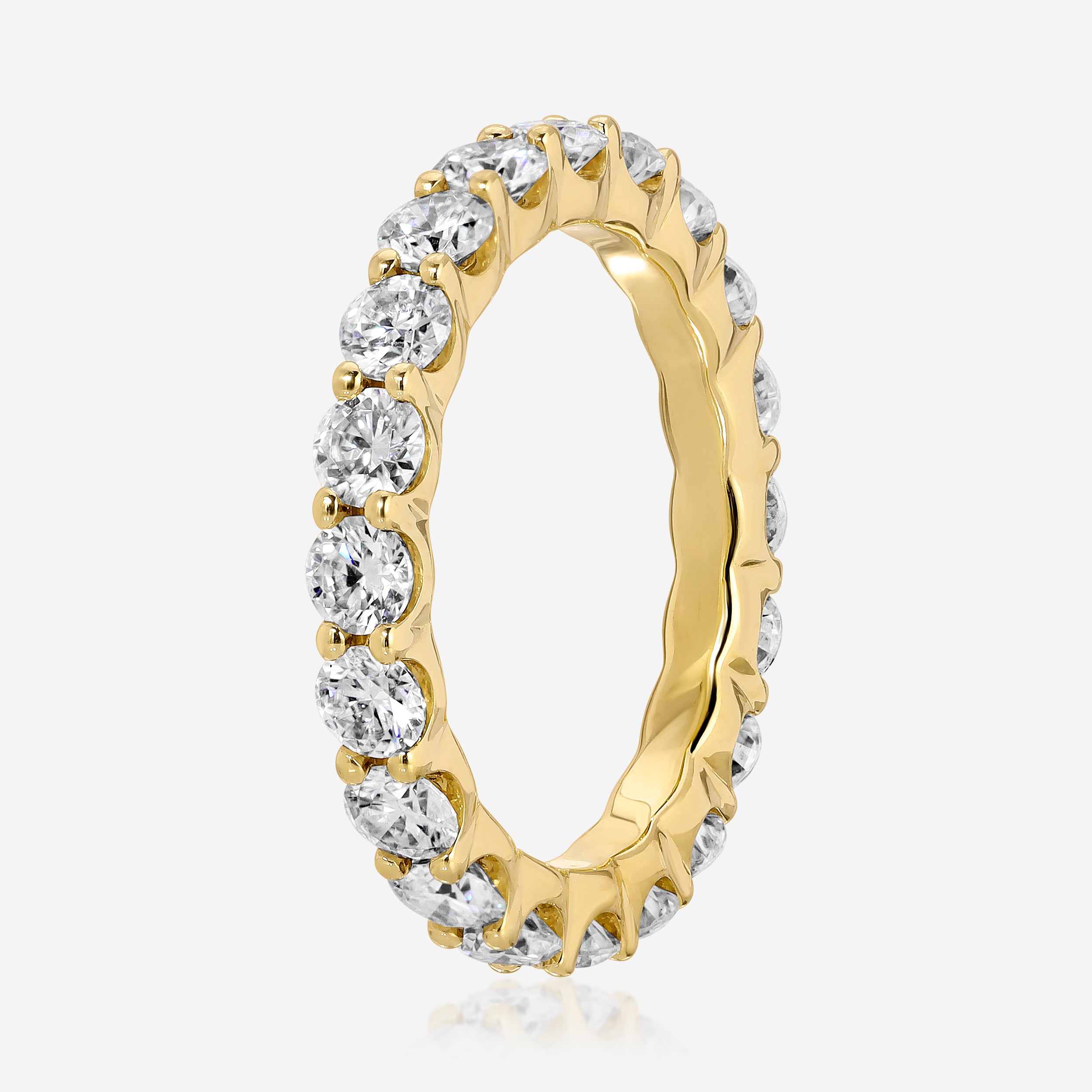 Bree 3.0mm Moissanite Eternity Band (Medium) - TOVAA