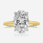 Amanda 4.2ct Oval Moissanite Engagement Ring - TOVAA