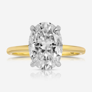 Amanda 4.2ct Oval Moissanite Engagement Ring - TOVAA