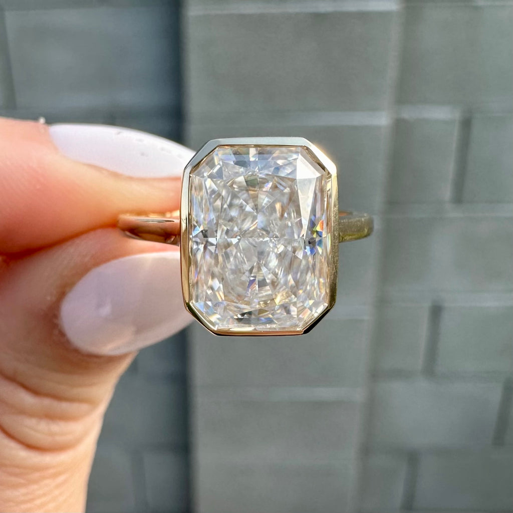 Cher (4.8ct) Radiant Moissanite Engagement Ring
