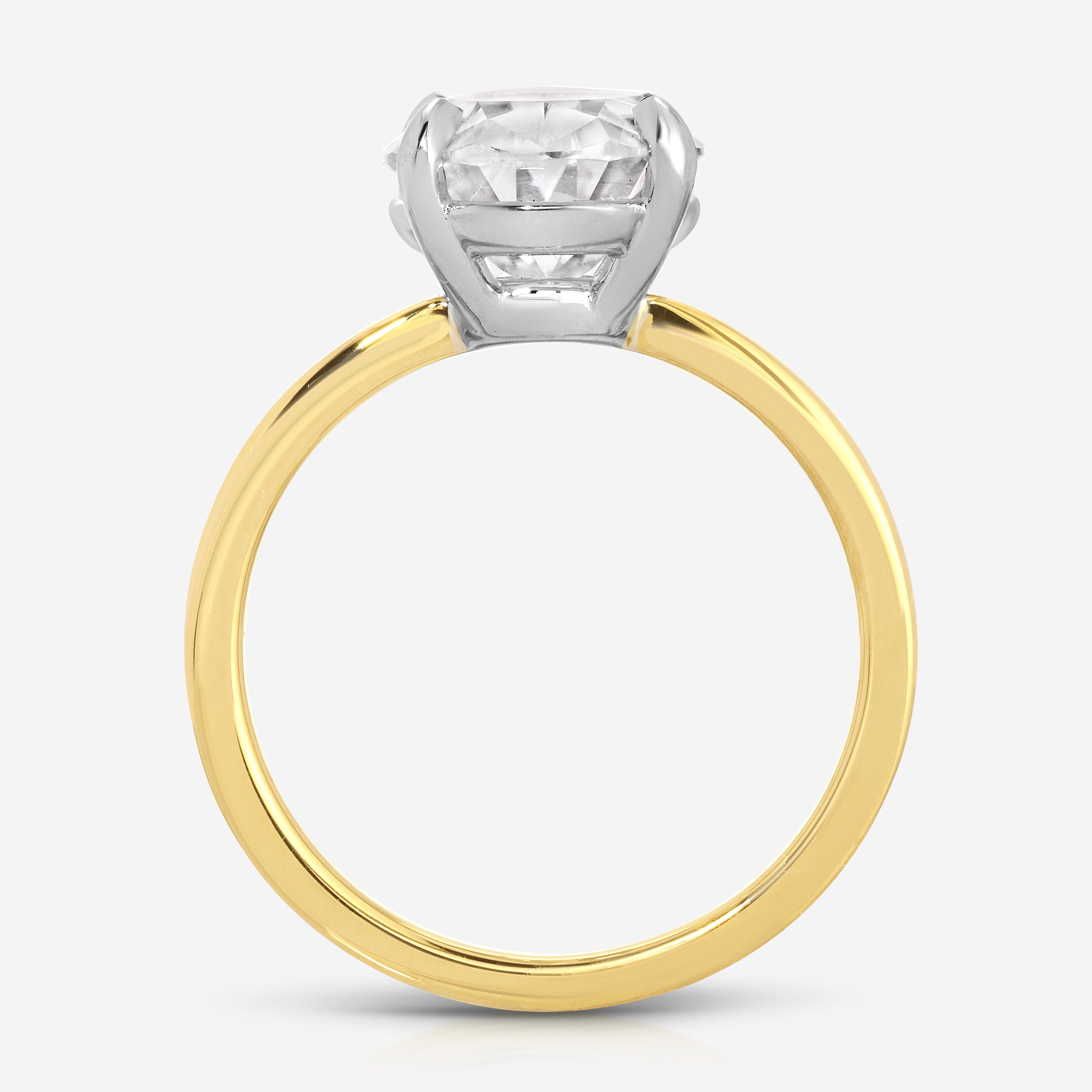 Amanda/Cass 4.2 Carat Oval Moissanite Engagement Ring - TOVAA