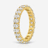 Faith Small Eternity Band w/ 3.5x2.5mm Colorless Oval Moissanite (Size 6.5) - TOVAA