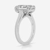 Stella 4.25 Carat Emerald Solitaire Moissanite Engagement Ring w/ 14k White Gold Band (size 5.5) - TOVAA