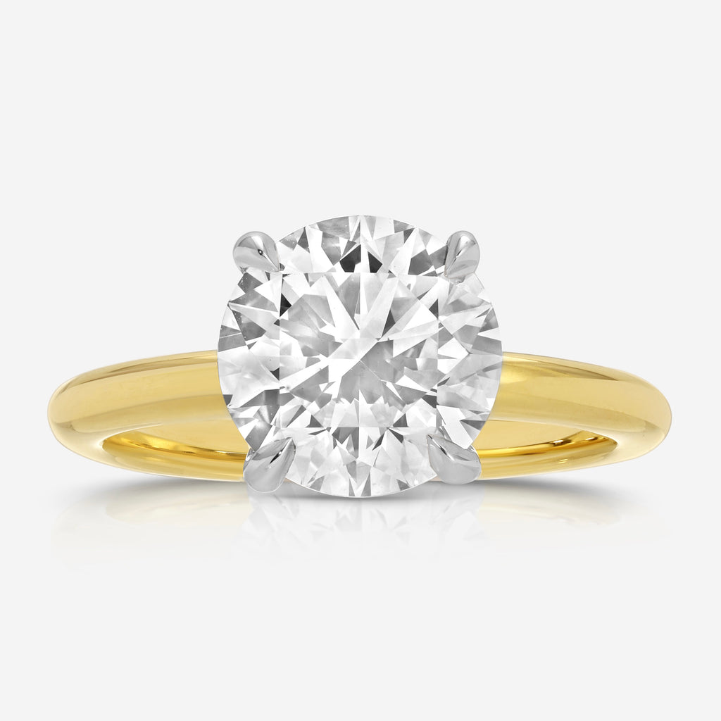 Danielle 2.59ct Round Lab Diamond Engagement Ring (Size 5.75) - TOVAA