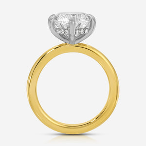 Danielle 3.58 Carat Round Lab Diamond Solitaire Engagement Ring (Size 5.25) - TOVAA