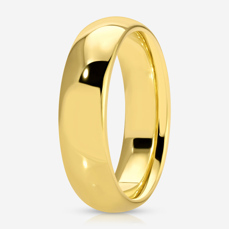 Elijah Men's Wedding Band 14k Yellow Gold - TOVAA