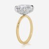Olivia FLUSH (4.7ct) Cushion Moissanite Engagement Ring