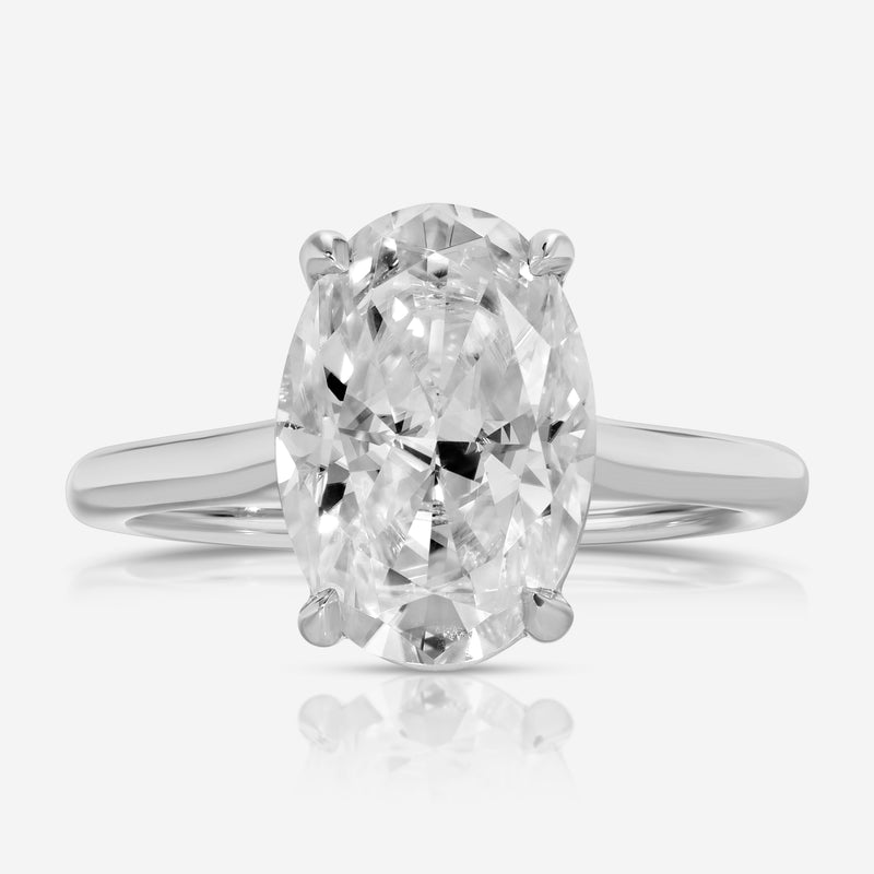 Morgan Oval Moissanite Engagement Ring - Main Image
