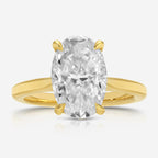 Morgan 4.7ct Oval Moissanite Engagement Ring - TOVAA
