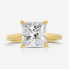 Kate Flush 3 ct Brilliant Moissanite Engagement Ring - TOVAA