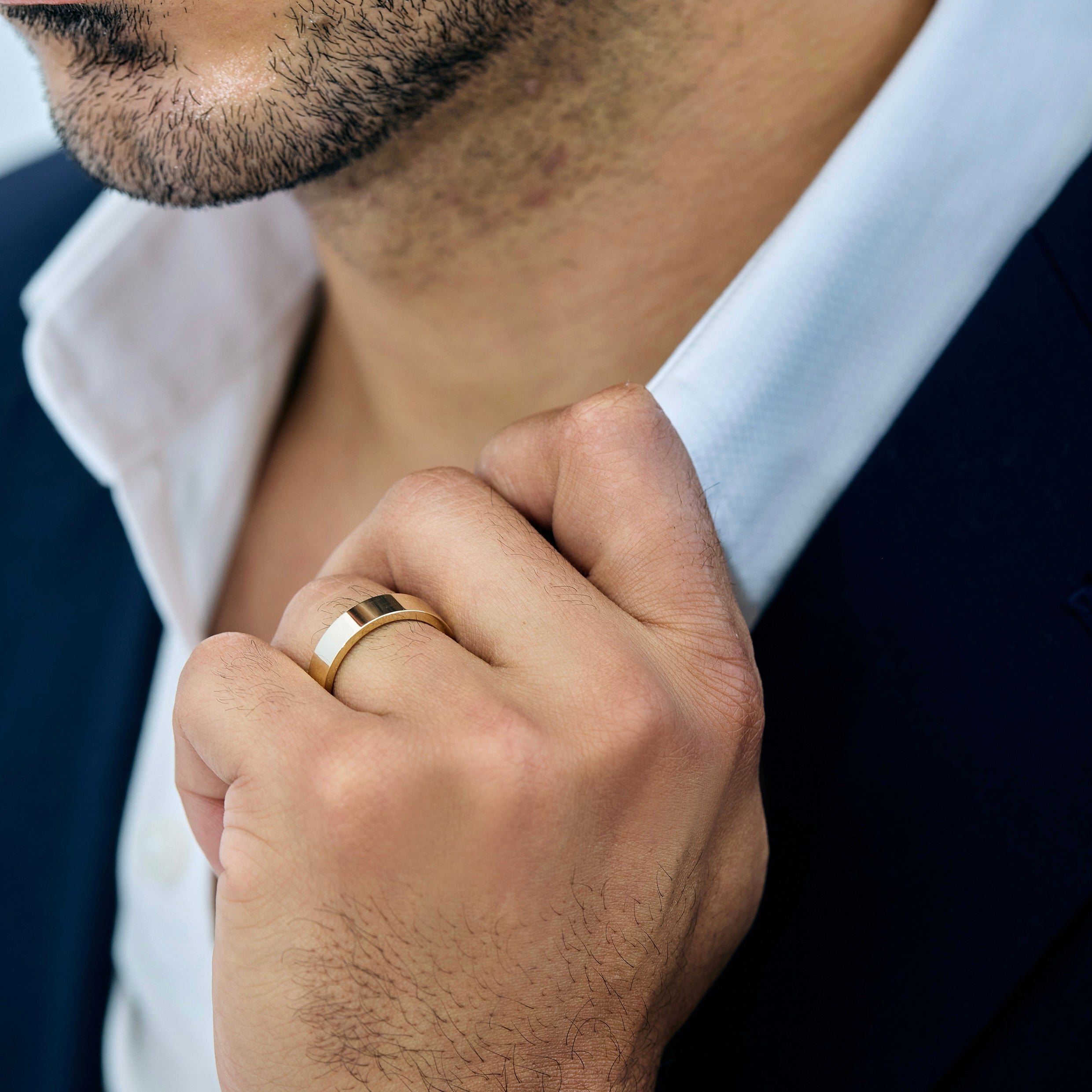 John Men's Wedding Band - High Polish