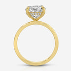 Cass 7 Carat Oval Moissanite Engagement Ring w/ 14k Yellow Gold Band - TOVAA 