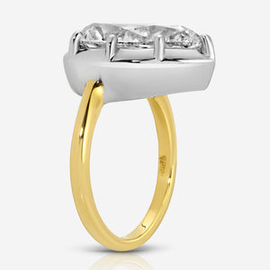Georgia (5.13ct) Pear Lab Diamond Engagement Ring