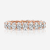 Faith Eternity Band MEDIUM and Full Eternity Moissanite Band in Rose Gold - TOVAA