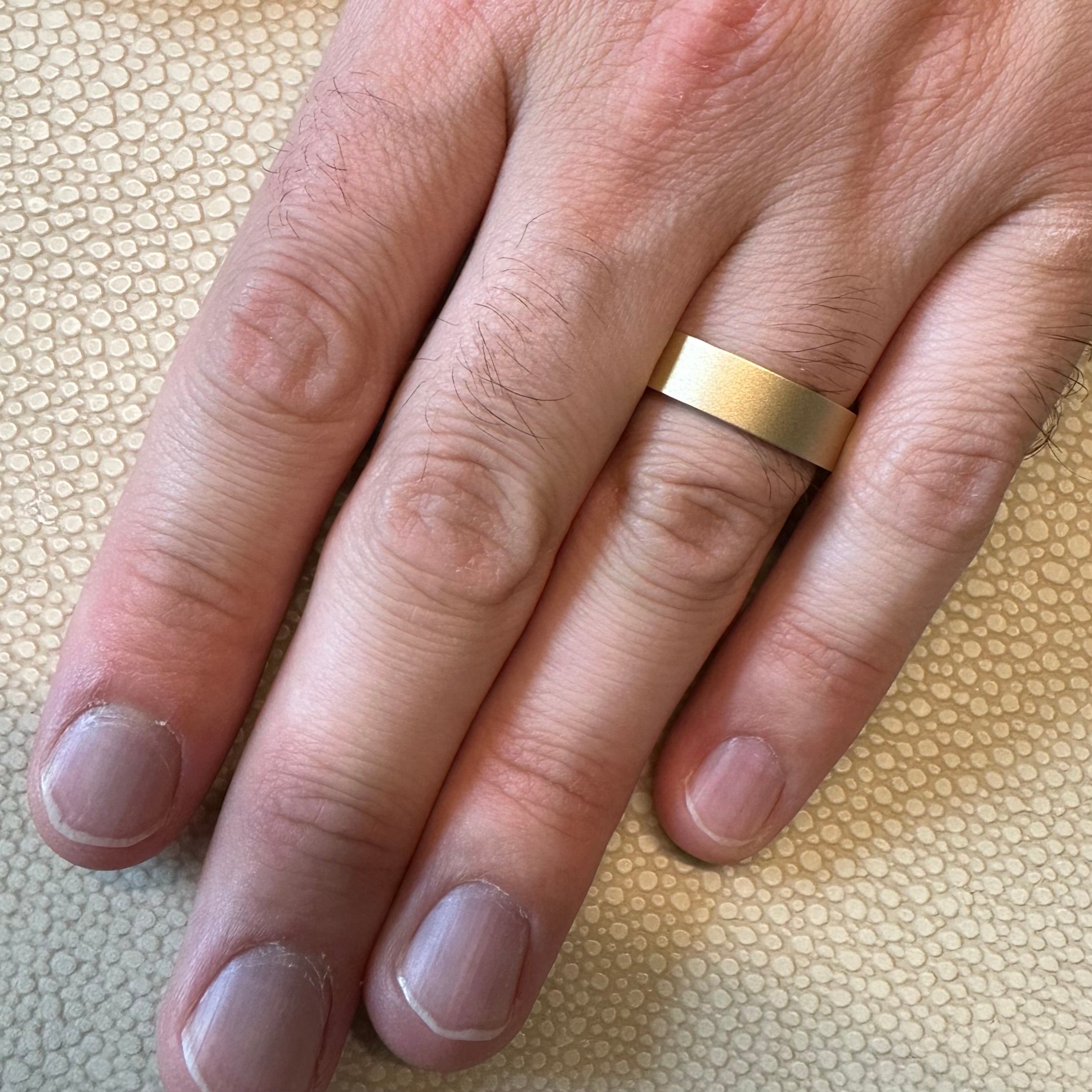 John Men's Wedding Band- Matte Finish