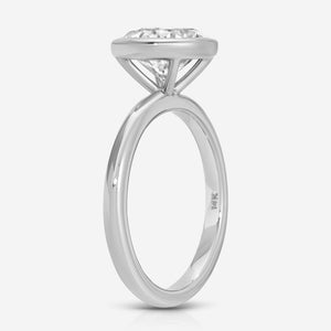 Bella Flush (3ct) Round Moissanite Engagement Ring