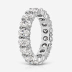 Faith 3/4ct Full Eternity Band w/ Oval Moissanite Stones in Solid 14k Gold - TOVAA