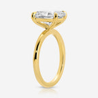 Olivia 4 Carat Moissanite Ring w/ 14k Yellow Gold Band - TOVAA